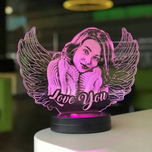 3D Photo Lamp - Wings
